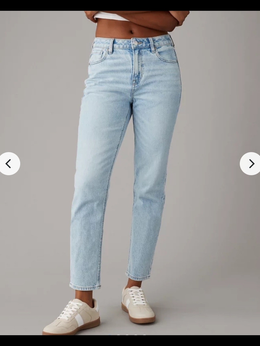 American Eagle Strigid High-Rise Straight Leg Women's Jeans - Blue Breeze Size 6